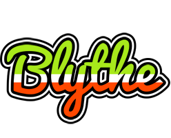 Blythe superfun logo