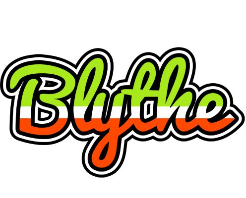 Blythe superfun logo