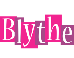 Blythe whine logo