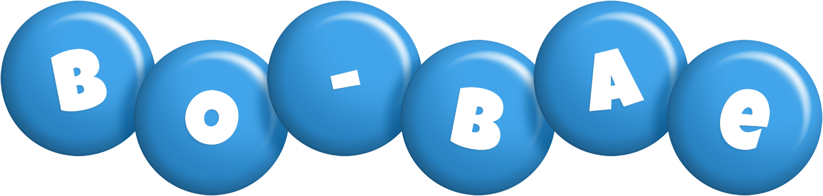 Bo-Bae candy-blue logo