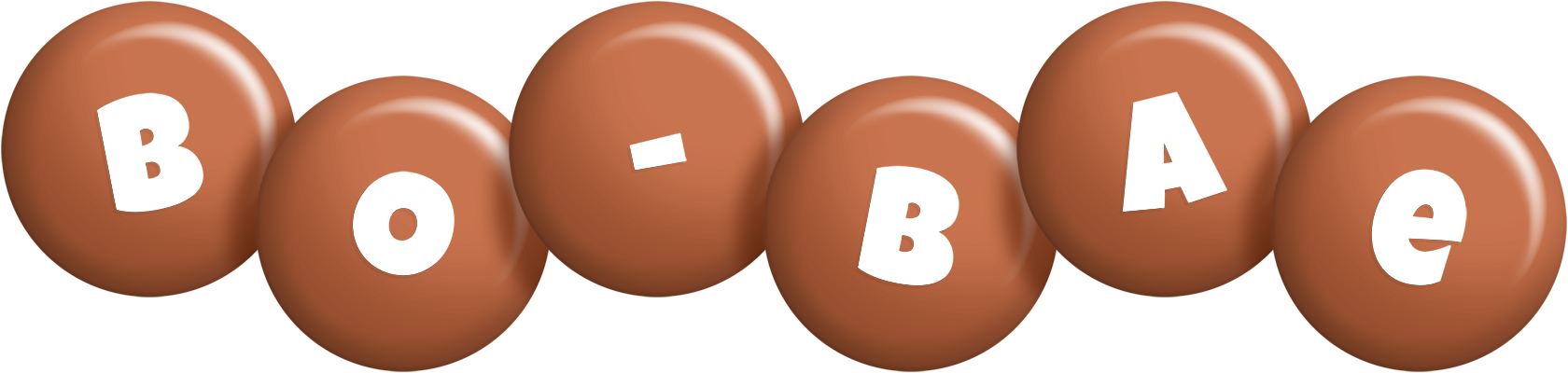 Bo-Bae candy-brown logo
