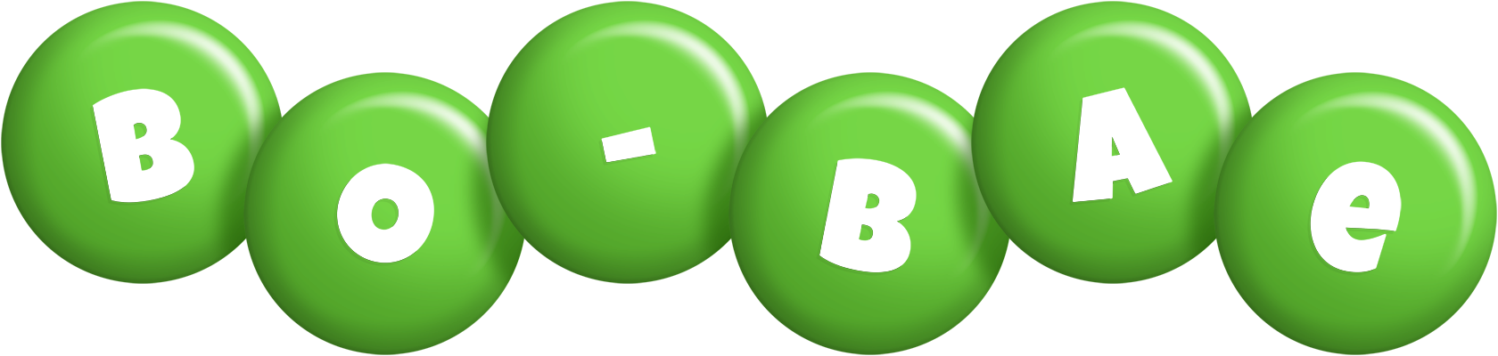 Bo-Bae candy-green logo