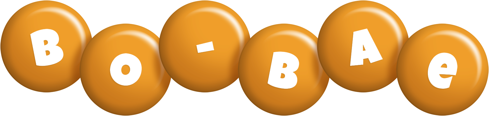 Bo-Bae candy-orange logo