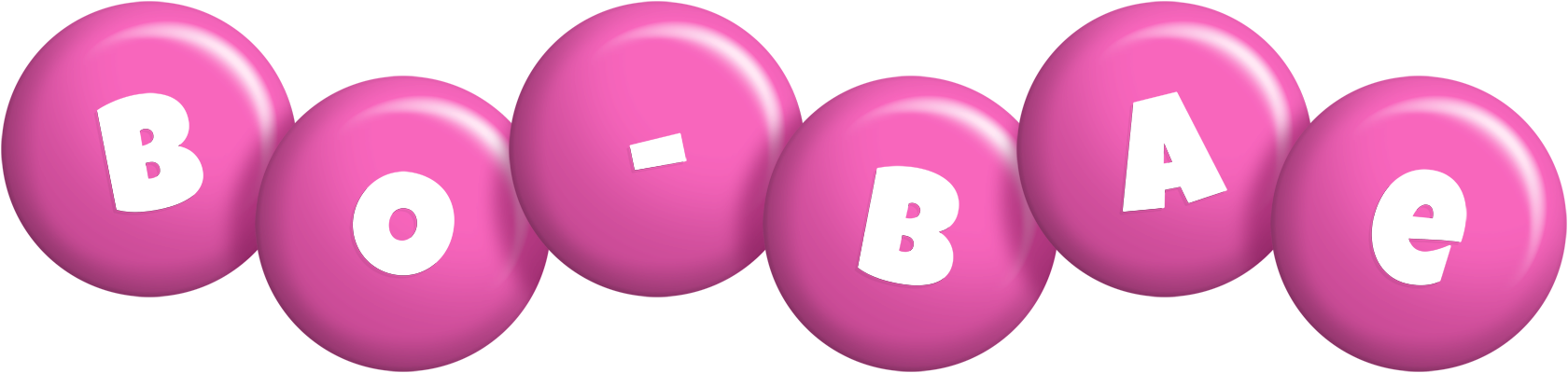 Bo-Bae candy-pink logo