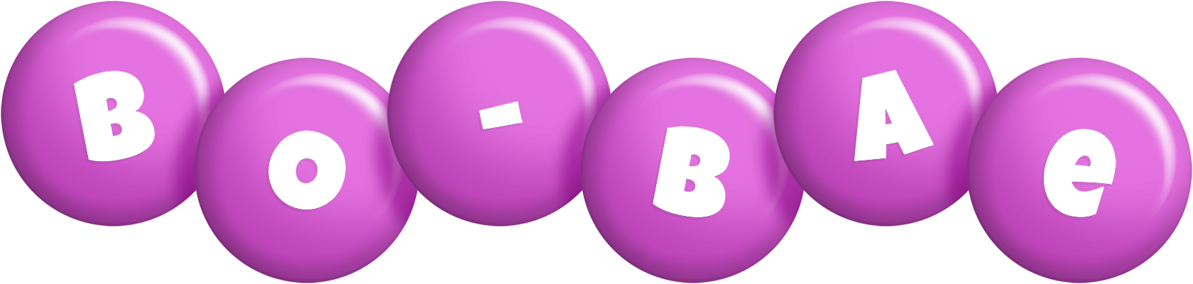 Bo-Bae candy-purple logo