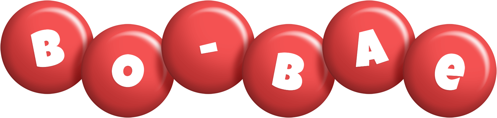 Bo-Bae candy-red logo