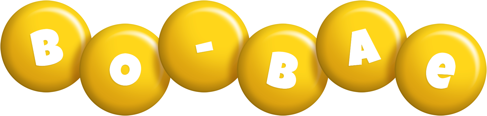 Bo-Bae candy-yellow logo