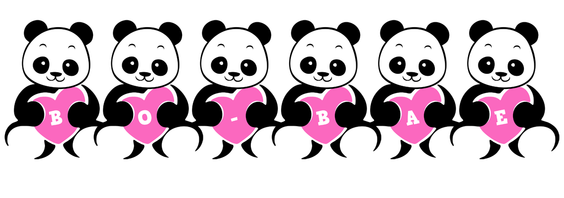 Bo-Bae love-panda logo