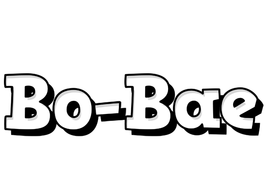 Bo-Bae snowing logo