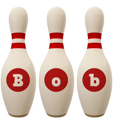 Bob bowling-pin logo