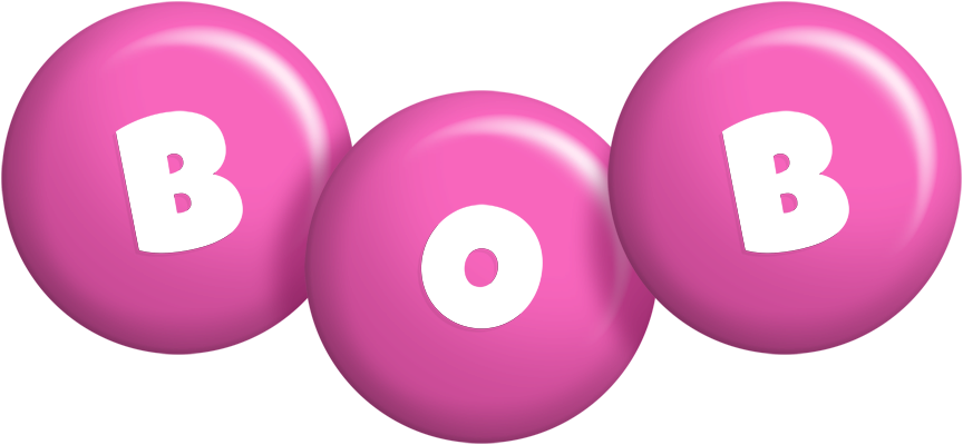 Bob candy-pink logo