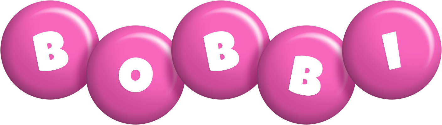 Bobbi candy-pink logo