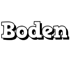 Boden snowing logo