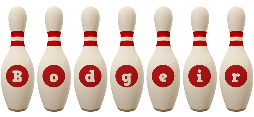 Bodgeir bowling-pin logo