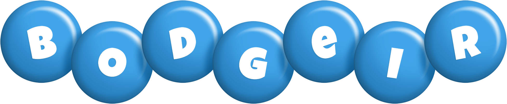 Bodgeir candy-blue logo