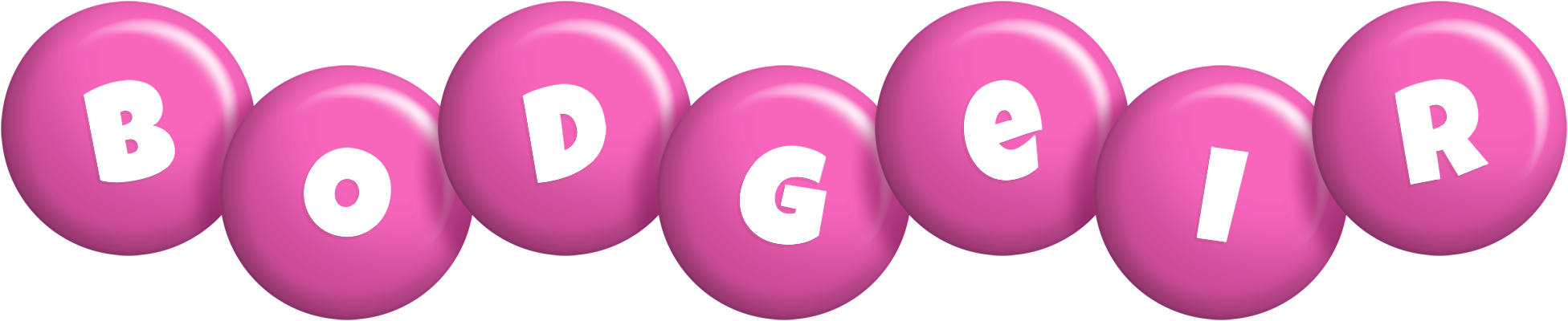 Bodgeir candy-pink logo