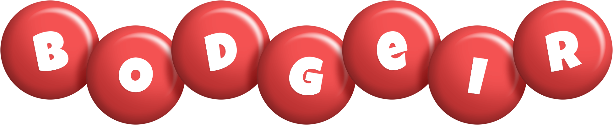 Bodgeir candy-red logo