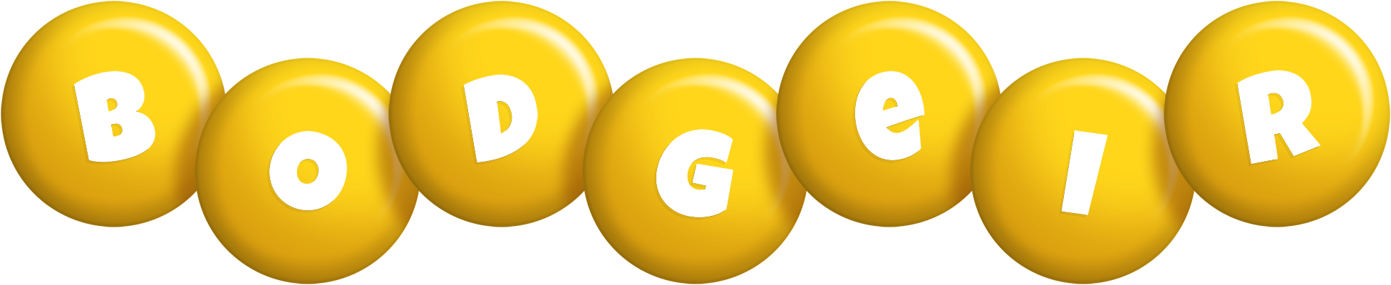 Bodgeir candy-yellow logo