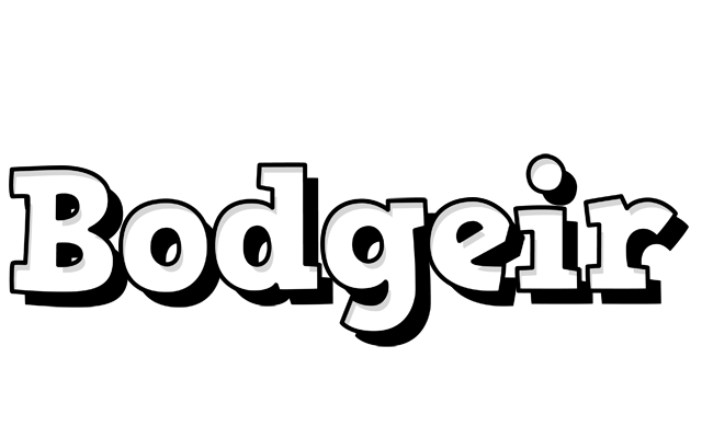 Bodgeir snowing logo