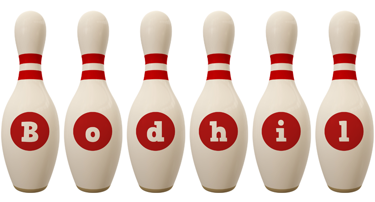 Bodhil bowling-pin logo