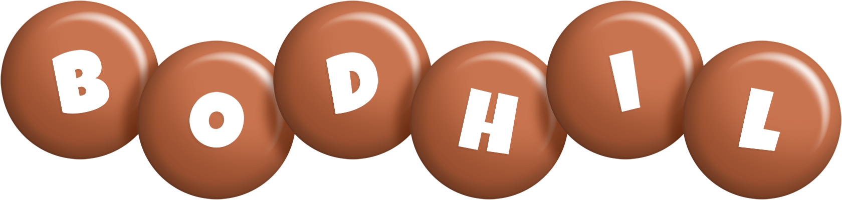 Bodhil candy-brown logo