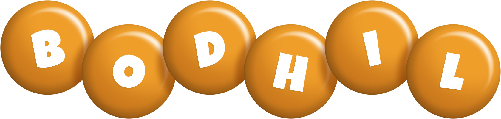 Bodhil candy-orange logo