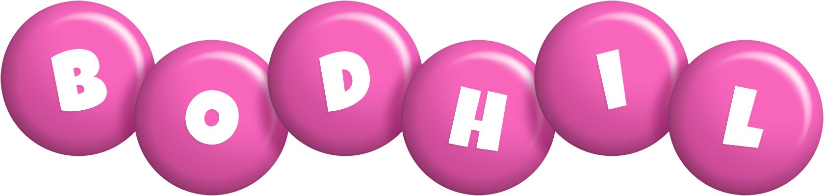 Bodhil candy-pink logo