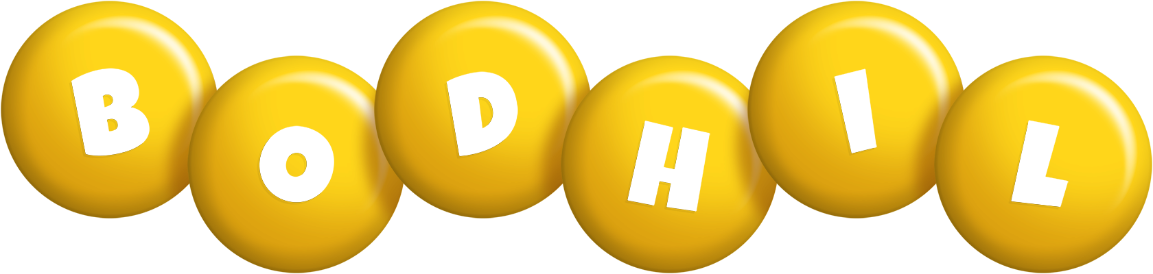 Bodhil candy-yellow logo