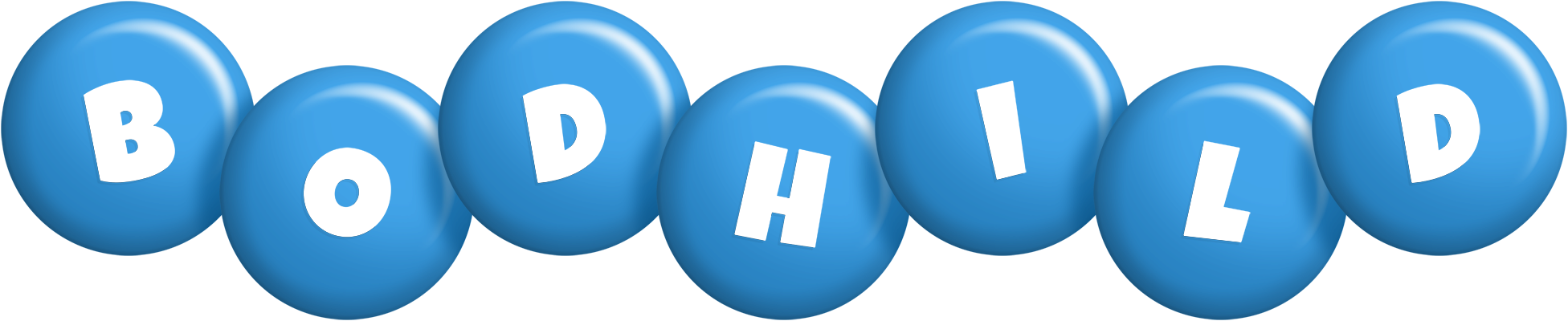 Bodhild candy-blue logo