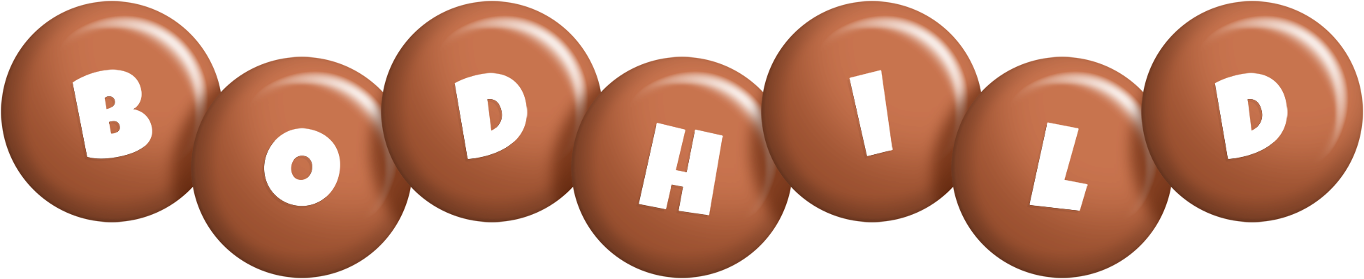 Bodhild candy-brown logo