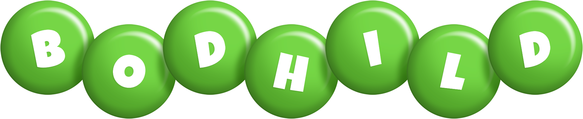 Bodhild candy-green logo