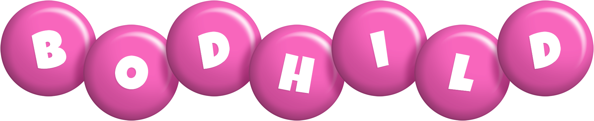 Bodhild candy-pink logo