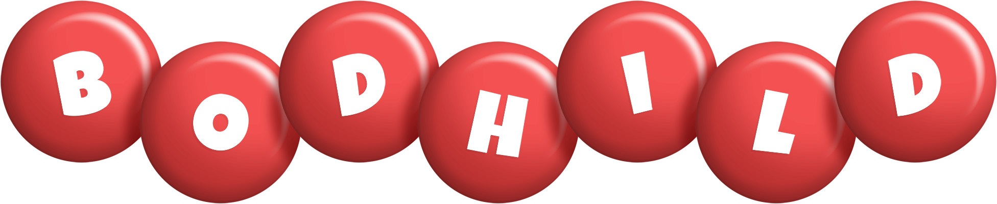 Bodhild candy-red logo