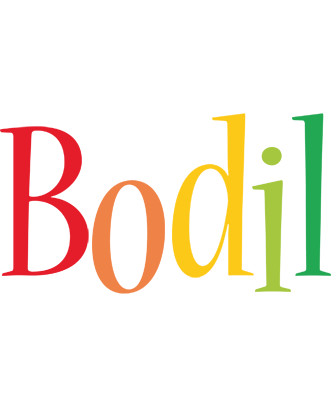 Bodil birthday logo