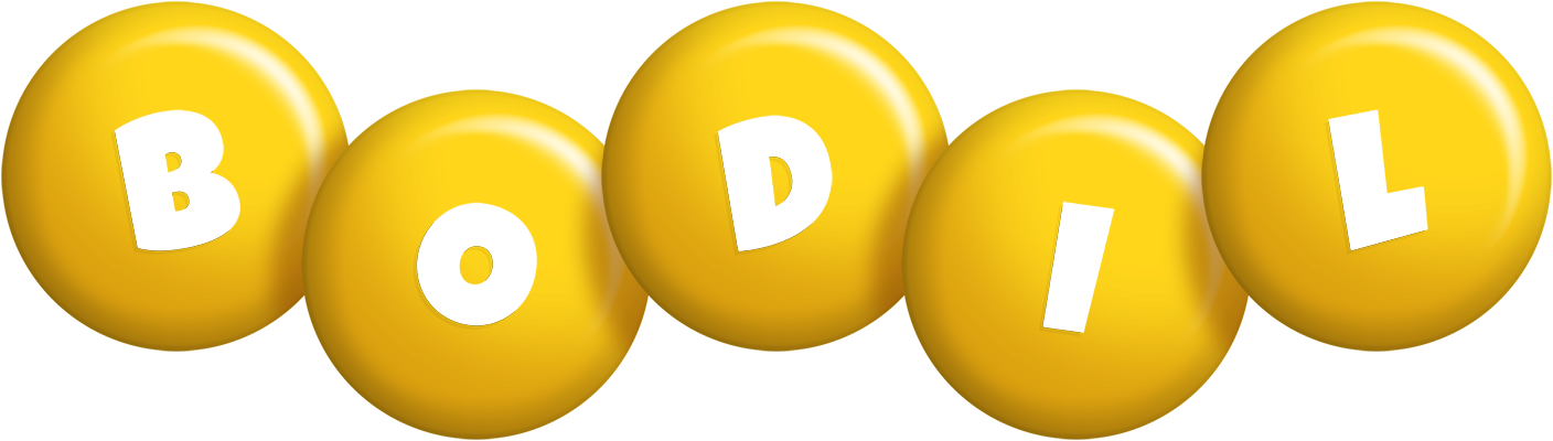Bodil candy-yellow logo