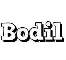 Bodil snowing logo