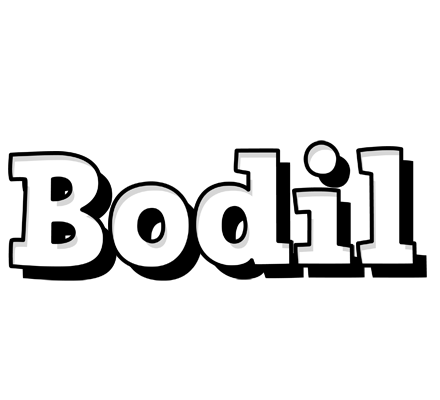 Bodil snowing logo