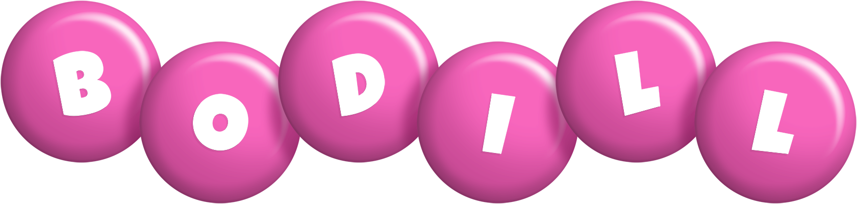 Bodill candy-pink logo