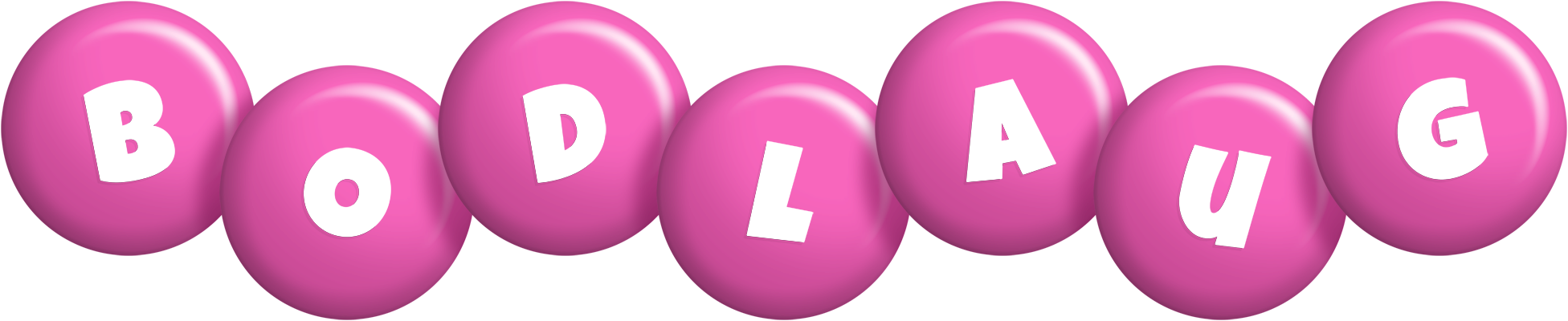 Bodlaug candy-pink logo