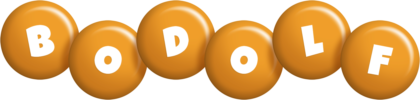 Bodolf candy-orange logo