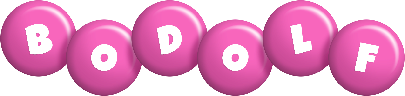 Bodolf candy-pink logo