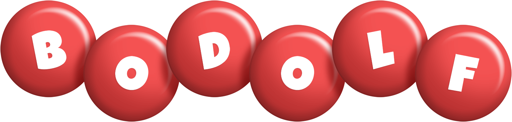 Bodolf candy-red logo