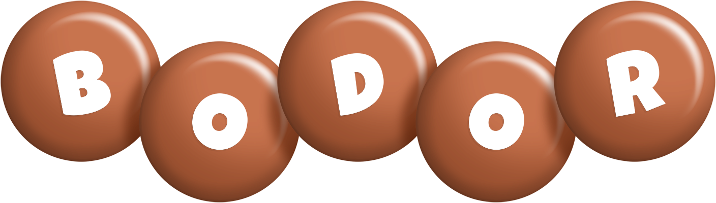 Bodor candy-brown logo