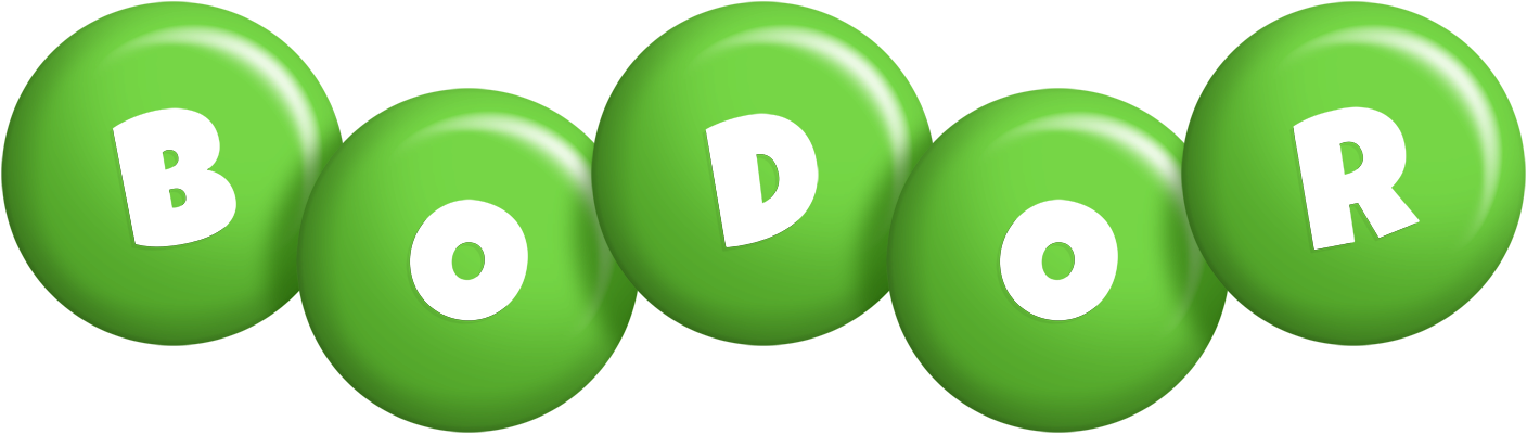 Bodor candy-green logo