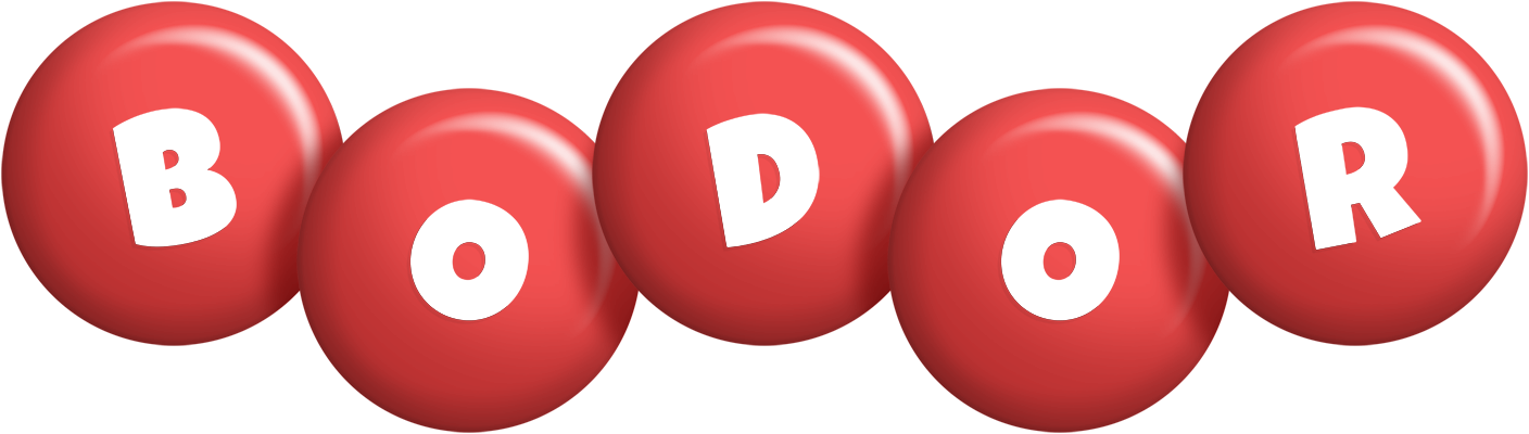 Bodor candy-red logo