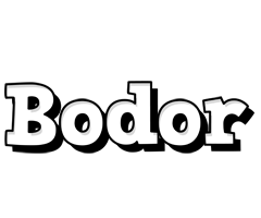 Bodor snowing logo