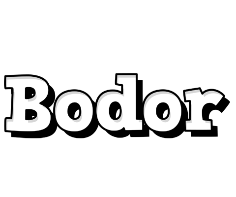 Bodor snowing logo