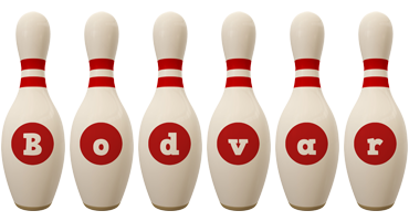 Bodvar bowling-pin logo