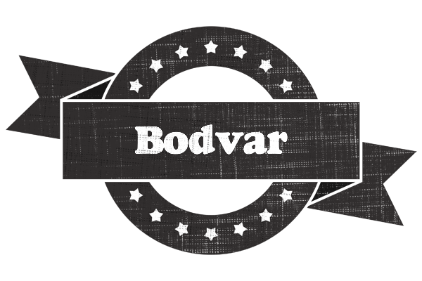 Bodvar grunge logo