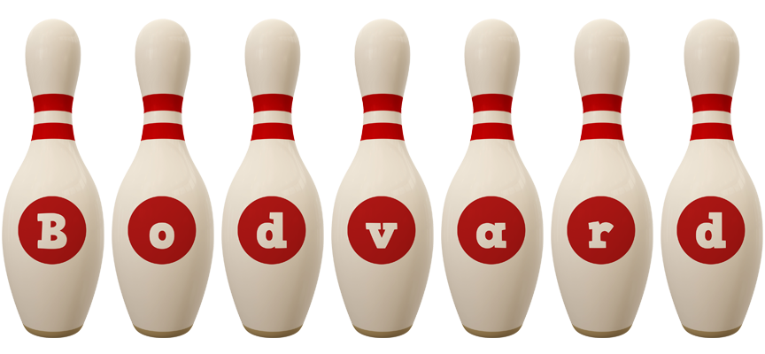 Bodvard bowling-pin logo